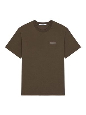 GIVENCHY: t-shirts - Cotton T-Shirt With Grosgrain