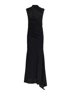 The Attico: knee length dresses - Virgin Wool Midi Dress