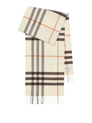 BURBERRY: Bufandas y pañuelos - Bufanda - Beis Claro
