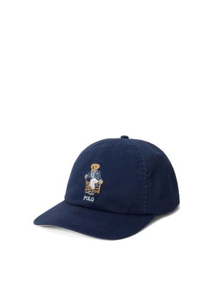 POLO RALPH LAUREN: hats & caps - Polo Bear Cotton Twill Ball Cap