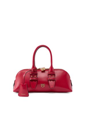 Pinko: borse a spalla - Borsa da fuga piccola in pelle