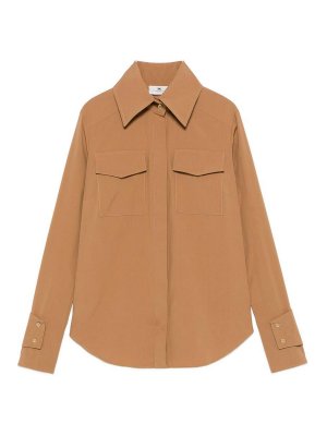 ELISABETTA FRANCHI: Camisas - Camisa - Marrón