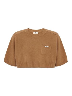 ELISABETTA FRANCHI: Pull col rond - Pull Col Rond - Marron