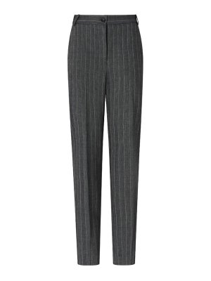 Pinko: blazers - Pleione Pinstripe Elegant Wool Blend Trousers