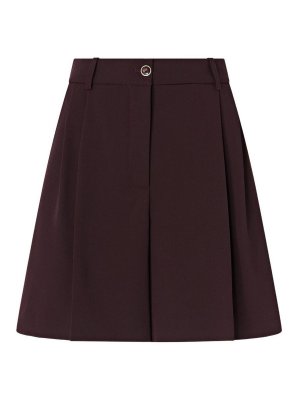 Pinko: pantaloni shorts - Pantaloncini Shetana bordeaux