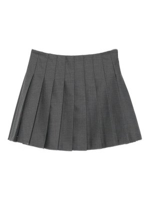 Self Portrait: blazers - Gry Grey Pleated Skirt With Collegiate Style