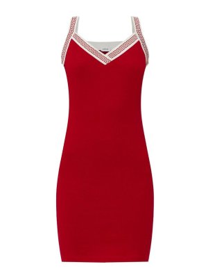 VERSACE: short dresses - Red Bodycon Mini Dress
