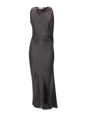 VICTORIA BECKHAM: ニーレングスドレス - 膝丈ドレス - ブラウン