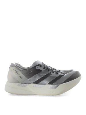 Y-3: sneakers - Scneaker tecniche Adios Pro 4 argento