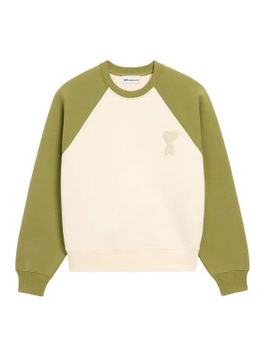 AMI PARIS: Sweatshirts & Sweaters - Two Tone Sweatshirt