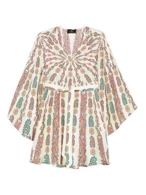 ETRO: abiti al ginocchio - Vestito  in seta stampata