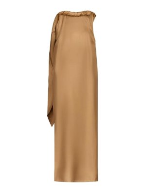 LOULOU STUDIO: Knielange Kleider - Knielanges Kleid - Gold