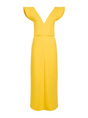 Proenza Schouler: Robes - Jean Évasé - Jaune