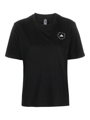 ADIDAS BY STELLA MCCARTNEY: T-shirts - T-Shirt - Schwarz