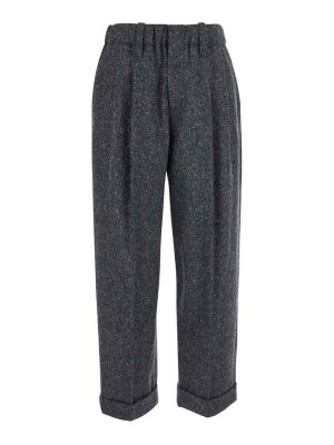 BRUNELLO CUCINELLI: casual trousers - Tweed Trousers