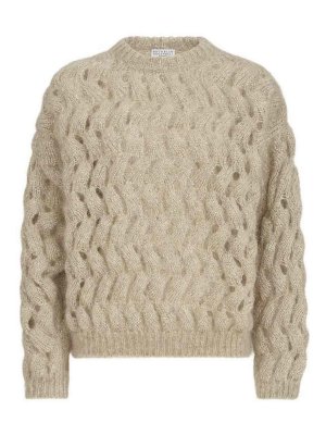 BRUNELLO CUCINELLI: Pull col rond - Pull Col Rond - Beige