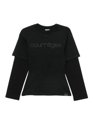 Courreges: t-shirts - Tee logo
