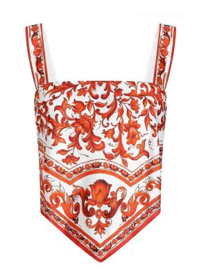 DOLCE & GABBANA: Tops & Débardeurs - Top - Blanc