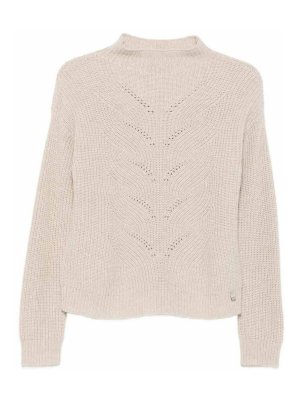 HERNO: maglia collo rotondo - Maglione lavorato a trecce