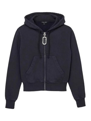 MARC JACOBS: Sweatshirts & Sweaters - Pop J Marc Cropped Zip-Up