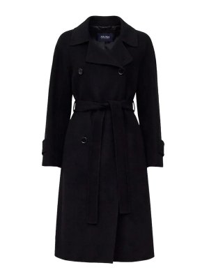 Max Mara: ニーレングスコート - 膝丈コート - 黒