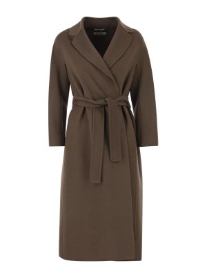Max Mara: ニーレングスコート - 膝丈コート - ブラウン