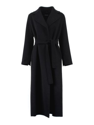 Max Mara: Abrigos semilargos - Abrigo Midi - Negro