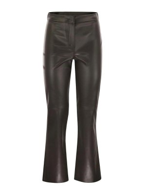 Max Mara: Lederhosen - Lederhose - Braun