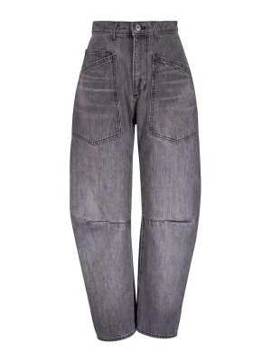 NILI LOTAN: straight leg jeans - Shon Jean