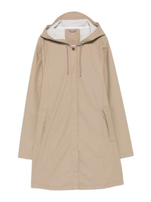 RAINS: knee length coats - A Line Women Jacket