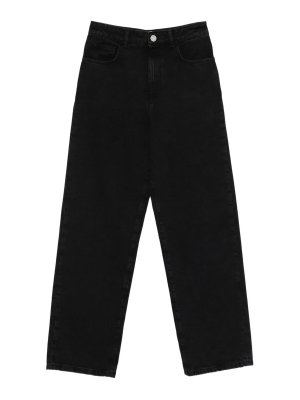 ROHE: Jeans à jambe droite - Jean Droit - Noir