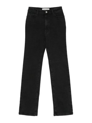 ROHE: Jeans à jambe droite - Jean Droit - Noir
