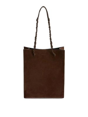 JIL SANDER: shopper - Tangle Shopping Ns Pelle Scamosciata