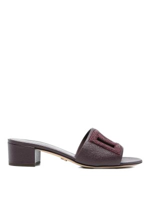 DOLCE & GABBANA: Sandales - Sandales - Rouge Brun
