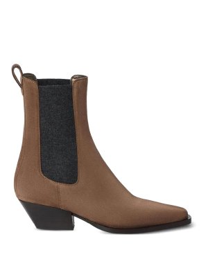 BRUNELLO CUCINELLI: ankle boots - Suede Bootie