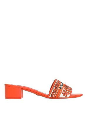 DOLCE & GABBANA: Mules - Mules - Orange