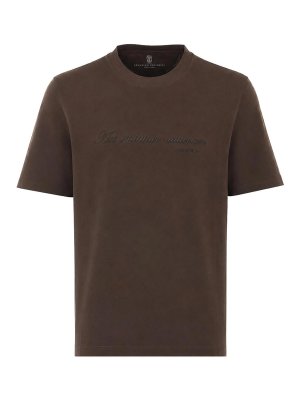 BRUNELLO CUCINELLI: Camisetas - Camiseta - Marrón