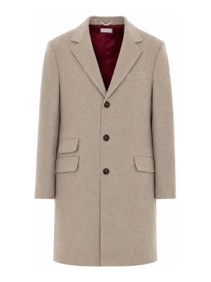 BRUNELLO CUCINELLI: Knielange Mäntel - Knielanger Mantel - Grau