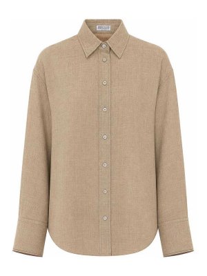BRUNELLO CUCINELLI: Hemden - Hemd - Beige