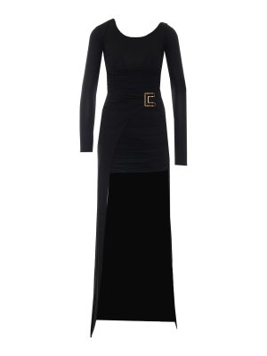 ELISABETTA FRANCHI: Knielange Kleider - Knielanges Kleid - Schwarz