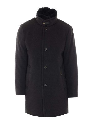 MOORER: Turtlenecks & Polo necks - Moro Brown Bond Fur Coat