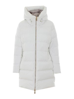 MOORER: padded jackets - White Klie Down Jacket