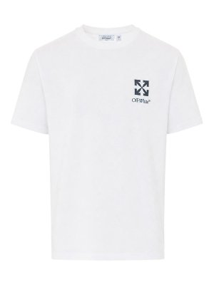 OFF-WHITE: t-shirts - White Small Arrow T-Shirt