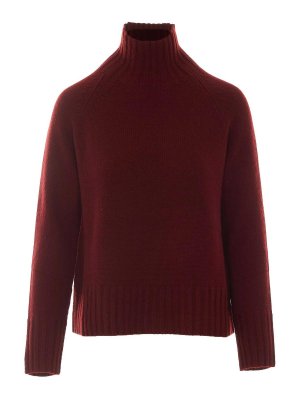 S MAX MARA: Strickpullover mit Rundhalsausschnitt - Rundhalspullover - Rot