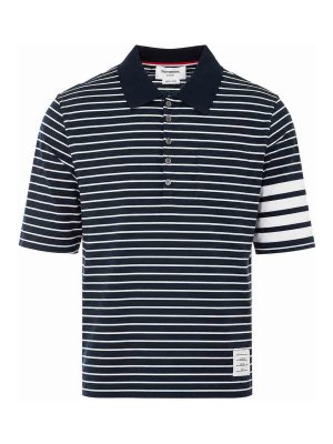 THOM BROWNE: ポロシャツ - ポロシャツ - ブルー