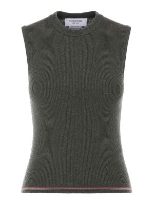 THOM BROWNE: Tops y camisetas sin mangas - Top - Gris