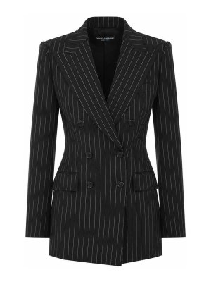 DOLCE & GABBANA: Blazer - Blazer - Negro
