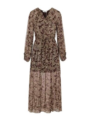 ELEH: knee length dresses - Brown Dress