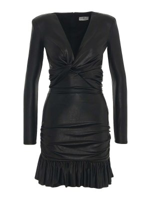 ELISABETTA FRANCHI: ニーレングスドレス - 膝丈ドレス - 黒
