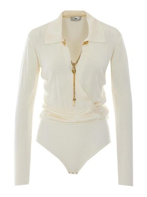 ELISABETTA FRANCHI: Tops und Tank Tops - Top - Weiß
